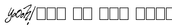 Talk of the wall font preview